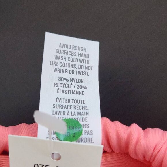 Aerie Pink Bikini Top NWT Size Small Gathered Bandeau Bikini Top - Picture 7 of 9